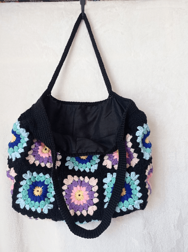 Sac en crochet tote bag fourre-tout 