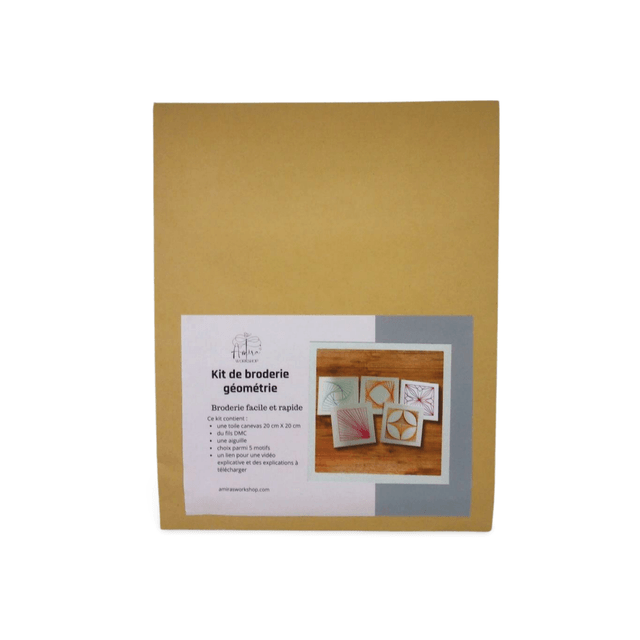 Kit de broderie Géométrie - 20 cm