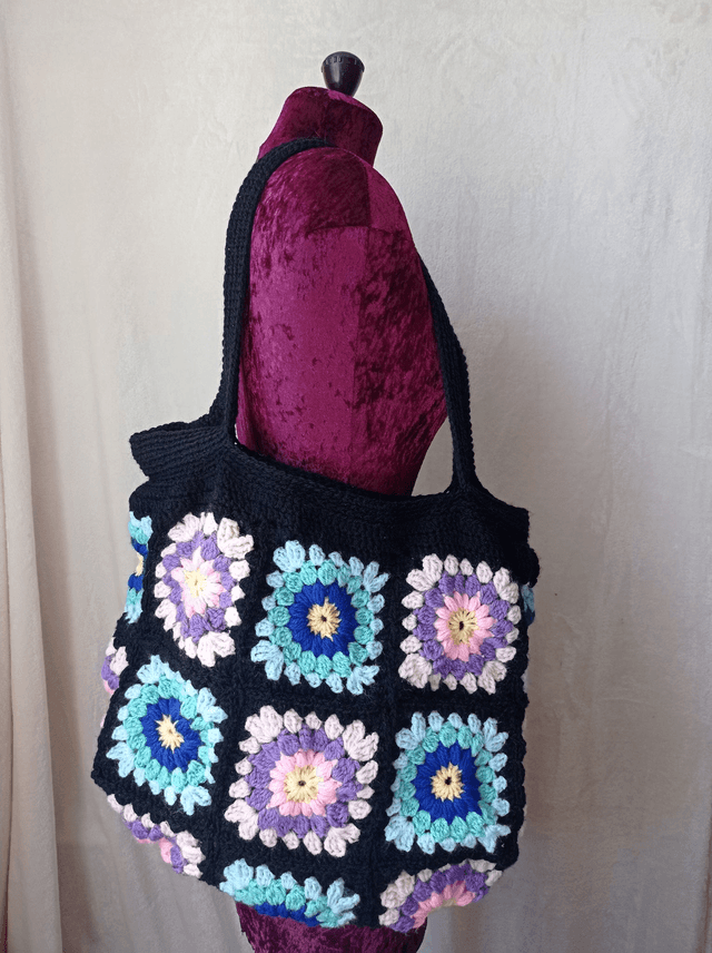 Sac en crochet tote bag fourre-tout 