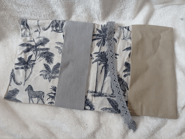Couvre livre de poche en tissu recyclé
