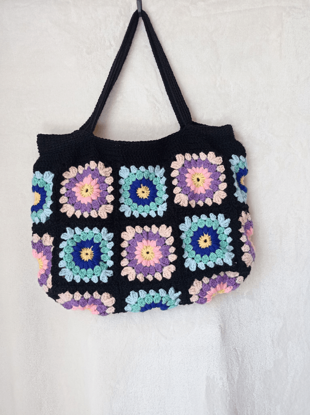 Sac en crochet tote bag fourre-tout 
